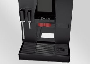 Bã cà phê được bỏ phía dưới kệ ly giúp cho việc tháo lắp vệ sinh dễ dàng