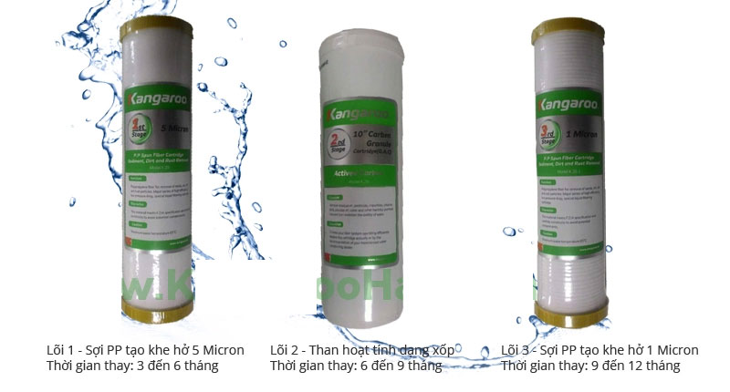Lõi lọc 1, 2, 3 Kangaroo