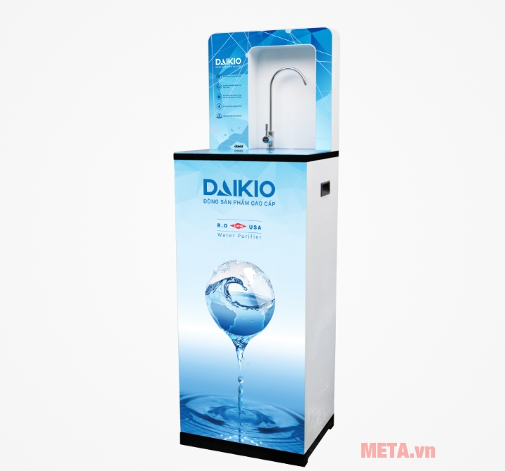 Máy lọc nước RO Daikio DKW-00008A màu trắng xanh