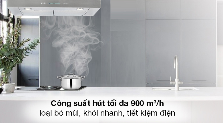 Máy hút mùi Hafele HH-WI70C sở hữu công suất mạnh mẽ và hiệu quả hút mùi