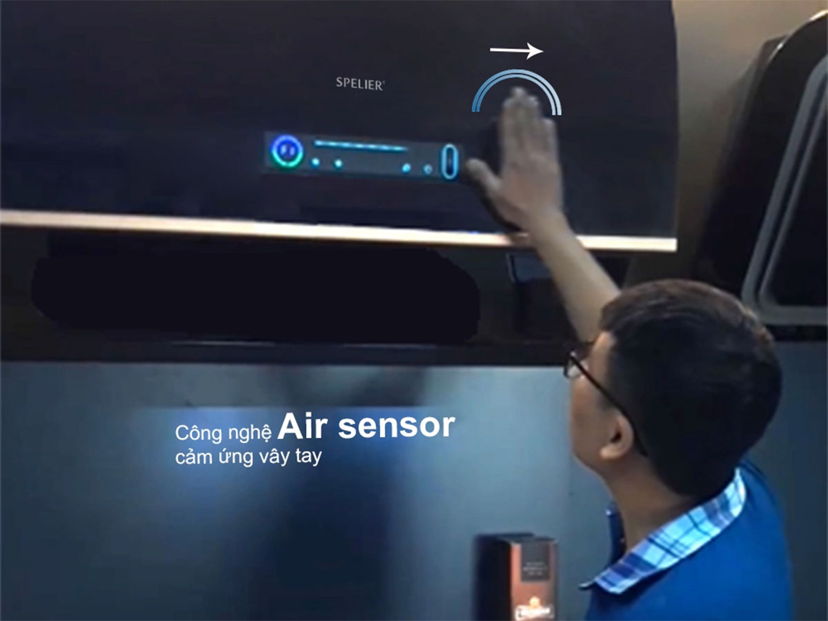 Máy hút mùi áp tường có cảm ứng vẫy tay