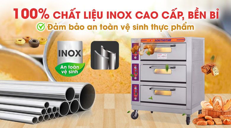 Lò nướng bánh làm từ inox