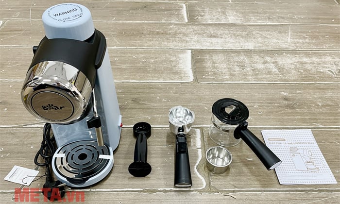 Bộ sản phẩm máy pha cà phê bán tự động Bear CF-B02V1