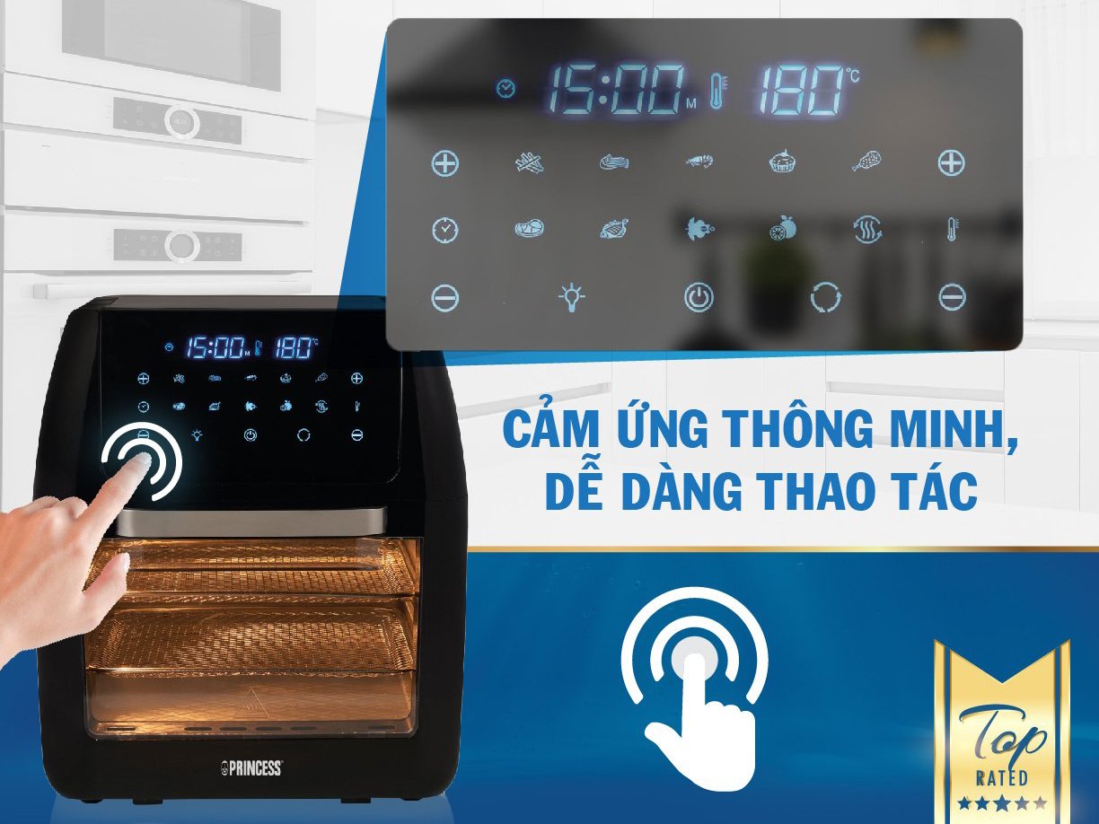 Nồi chiên không dầu có bảng điều khiển cảm ứng
