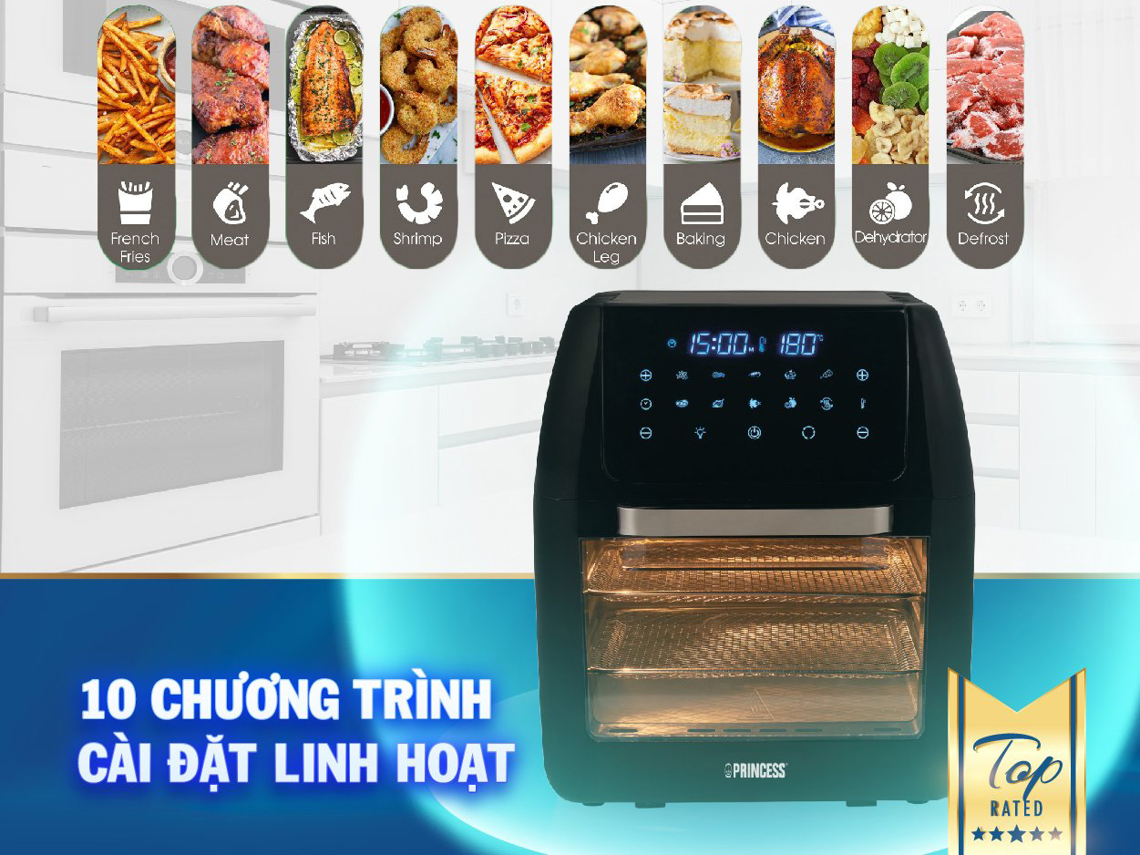 Nồi chiên không dầu có 10 chế độ