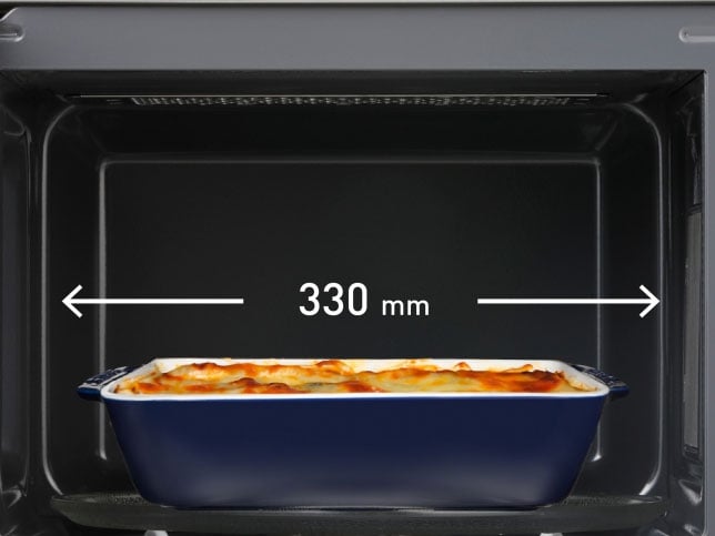 Lò vi sóng Panasonic có khoang lò rộng 33cm