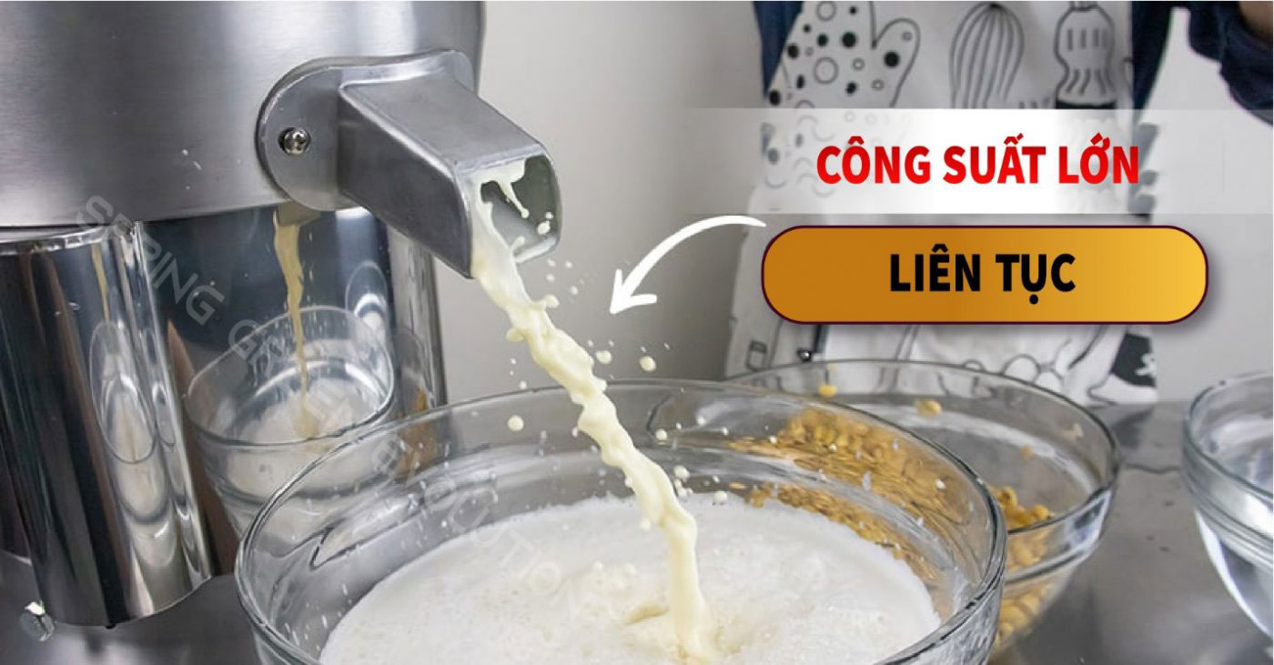 Công suất máy lớn xay được liên tục