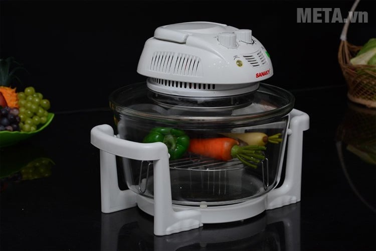 Lò nướng thủy tinh Sanaky VH 148T/D với dung tích 14 lít