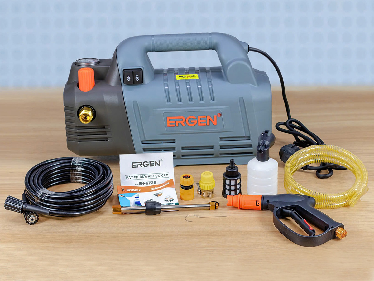 Máy rửa xe Ergen EN-6729 màu xám đậm