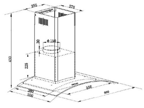 Kích thước của GrandX GX H90C62