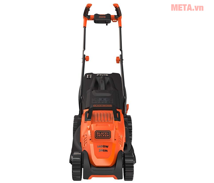 Máy cắt cỏ đẩy tay Black&Decker BEMW461BH được trang bị hộp chứa cỏ lớn
