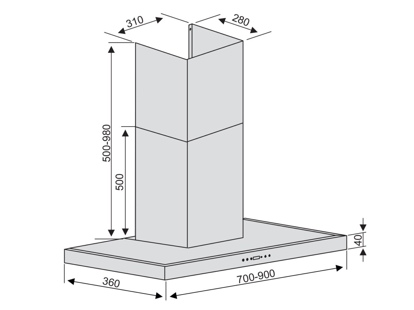 Máy hút mùi Lorca TA-6007EC
