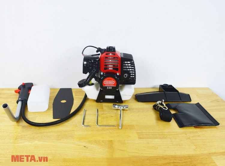Máy cắt cỏ Oshima 330 kèm nhiều phụ kiện