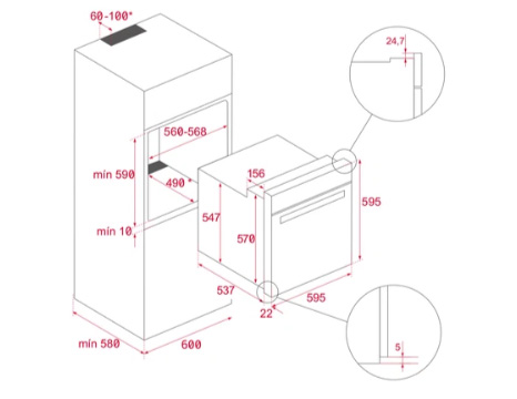 Kích thước lò nướng