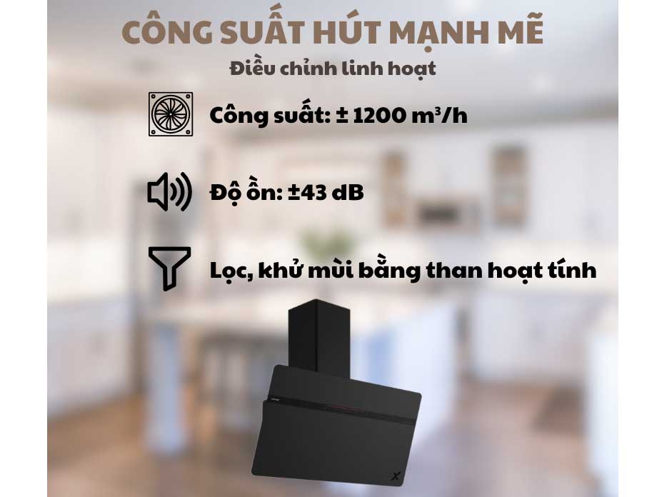 Máy hút mùi vát GrandX GX H90S86B