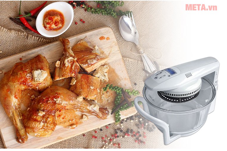 Lò nướng thủy tinh Tiger Queen AX-797LV giúp bạn chế biến nhiều món ăn