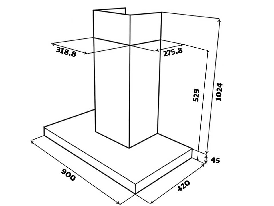Kích thước của GrandX GX H90C69G