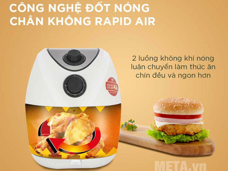 Nồi chiên không dầu Magic A-78N dùng cho gia đình