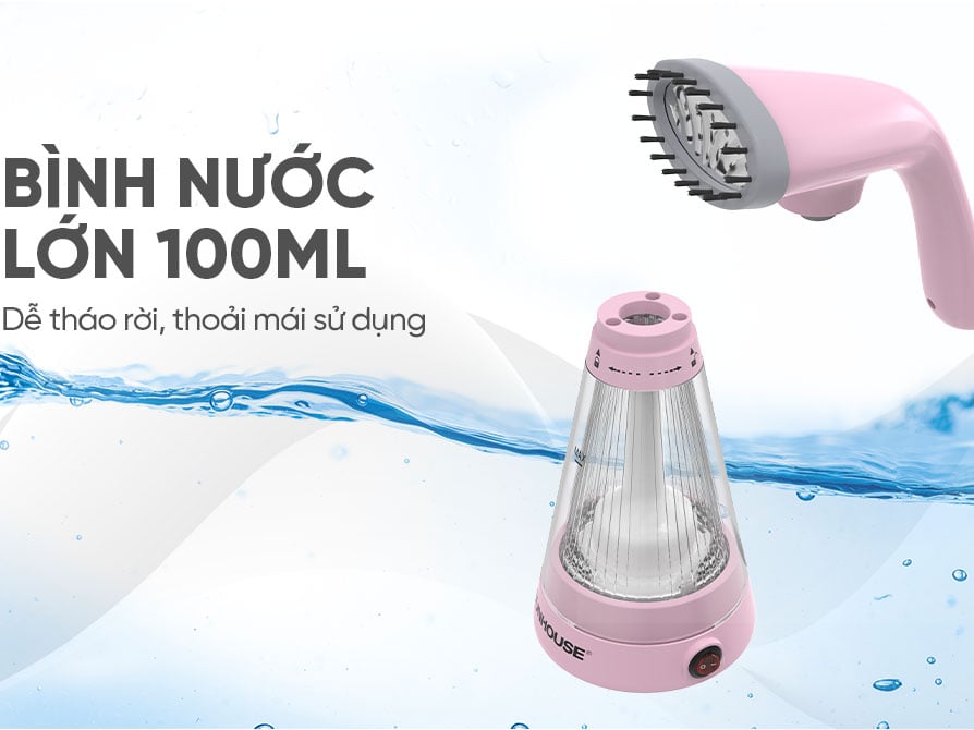 Bàn là hơi nước cầm tay Sunhouse có bình nước 100ml