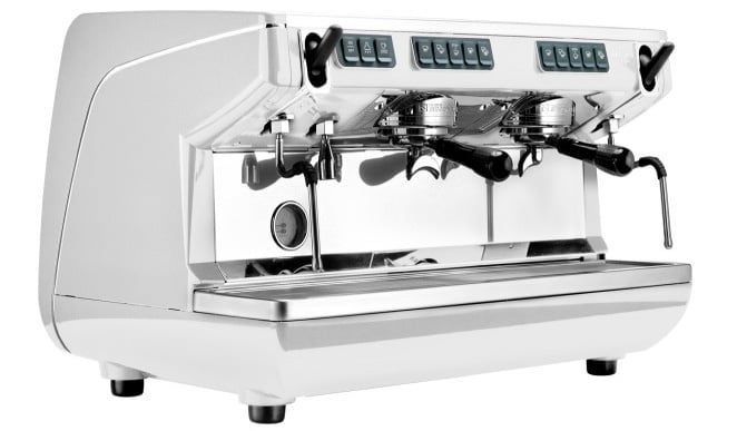 Máy pha cà phê Nuova Simonelli màu trắng