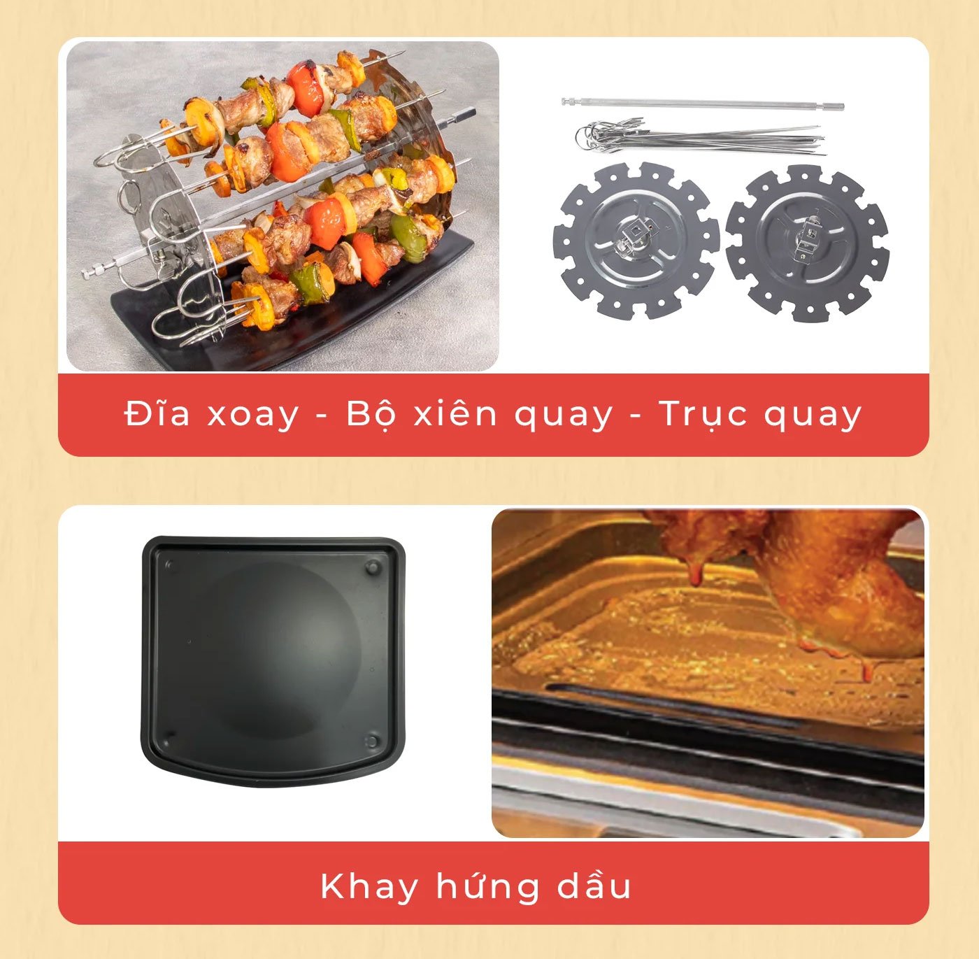 Phụ kiện của nồi chiên M13