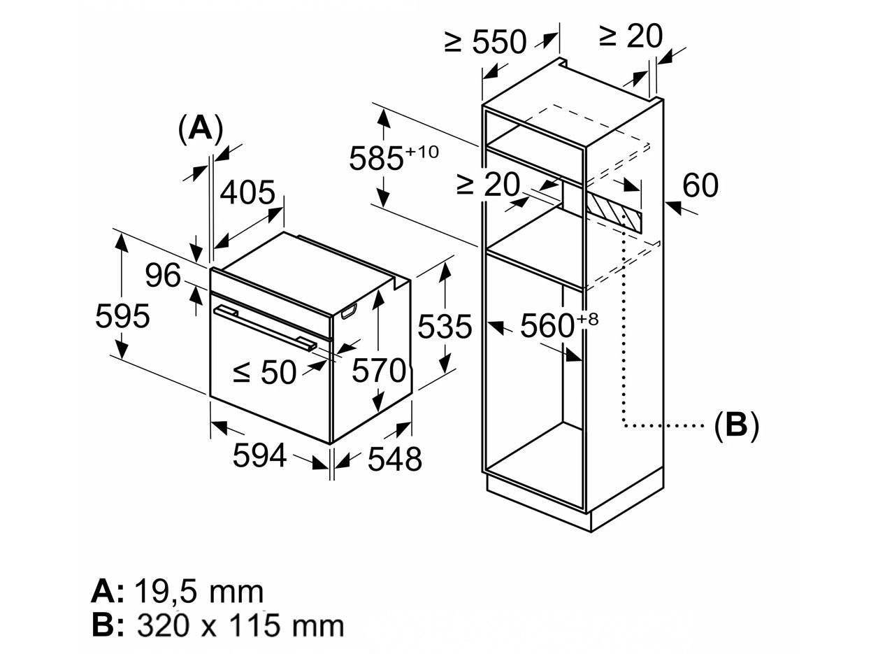 Kích thước của HBG536EB3