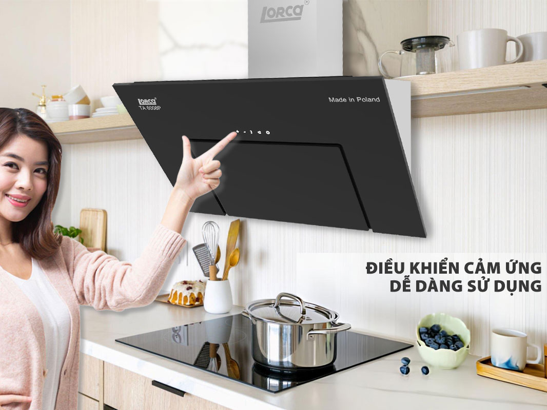 Lorca TA-6018P có điều khiển cảm ứng để hẹn giờ tắt