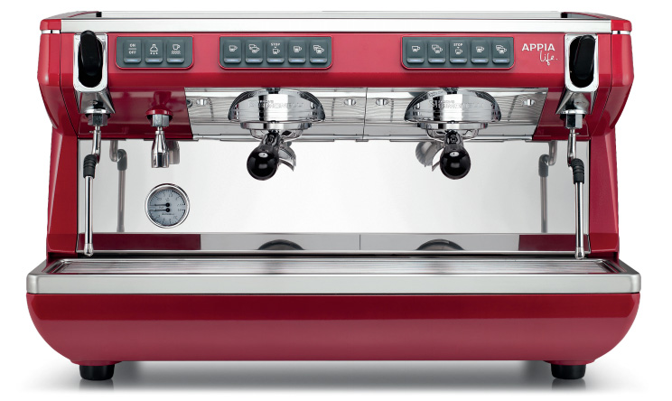 Máy pha cà phê Nuova Simonelli màu đỏ