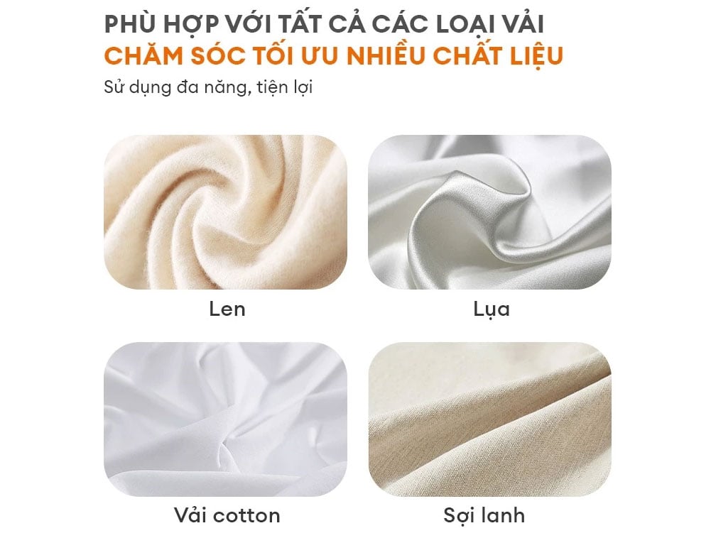 Bàn ủi được nhiều chất liệu vải
