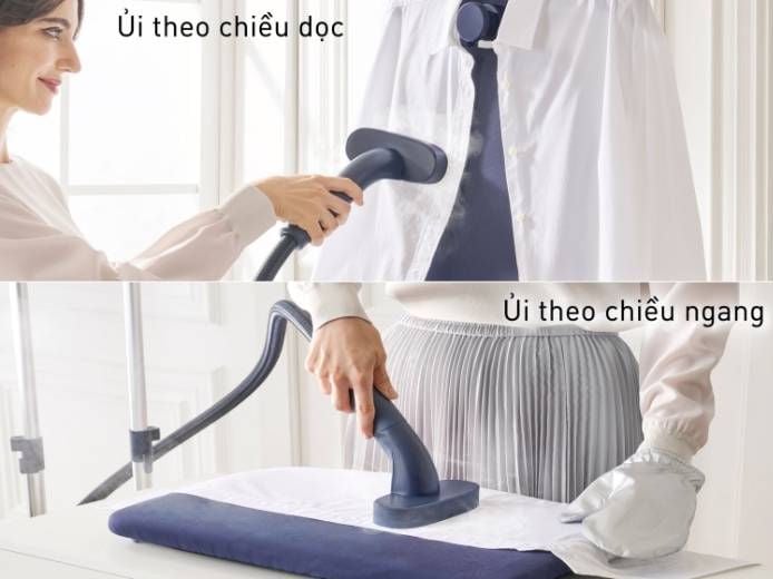 Panasonic NI-GWG085ARA ủi được theo chiều dọc hoặc chiều ngang