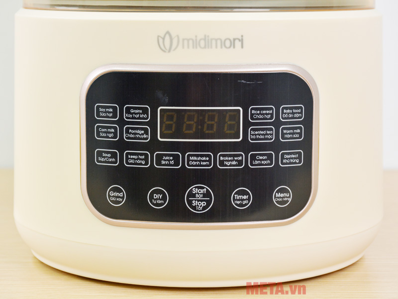 Midimori MDMR-668 có bảng điều khiển tiếng Việt