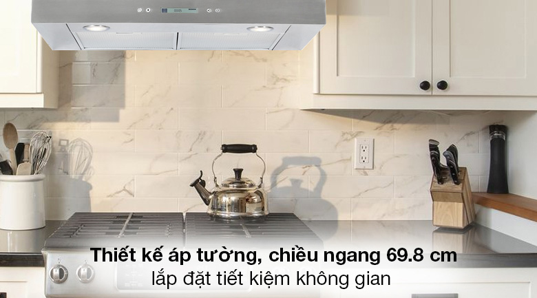 Máy hút mùi Hafele HH-WI70C (539.81.158) có kiểu dáng hiện đại, sang trọng