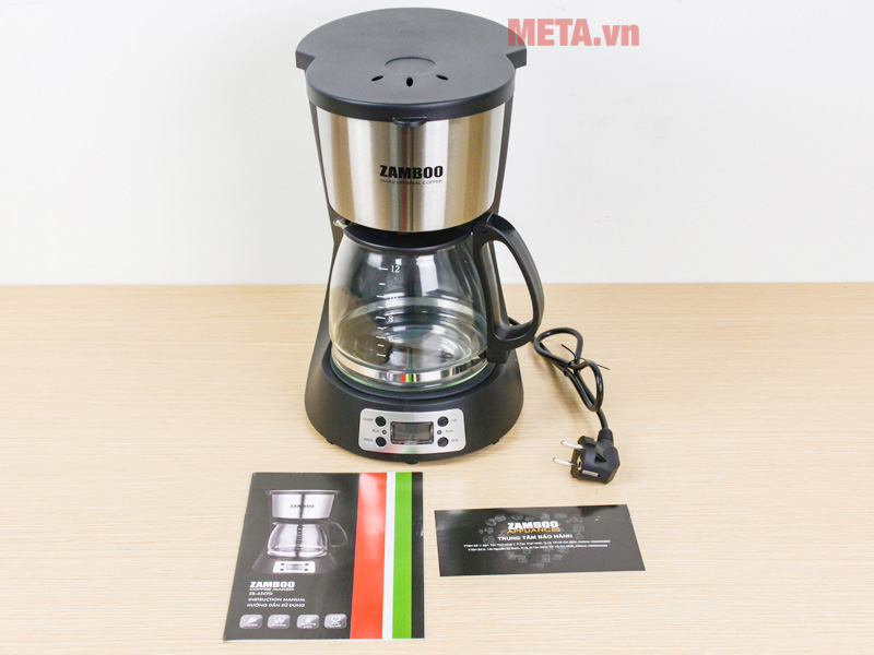 Trọn bộ máy pha cà phê Drip Zamboo ZB-55CFD