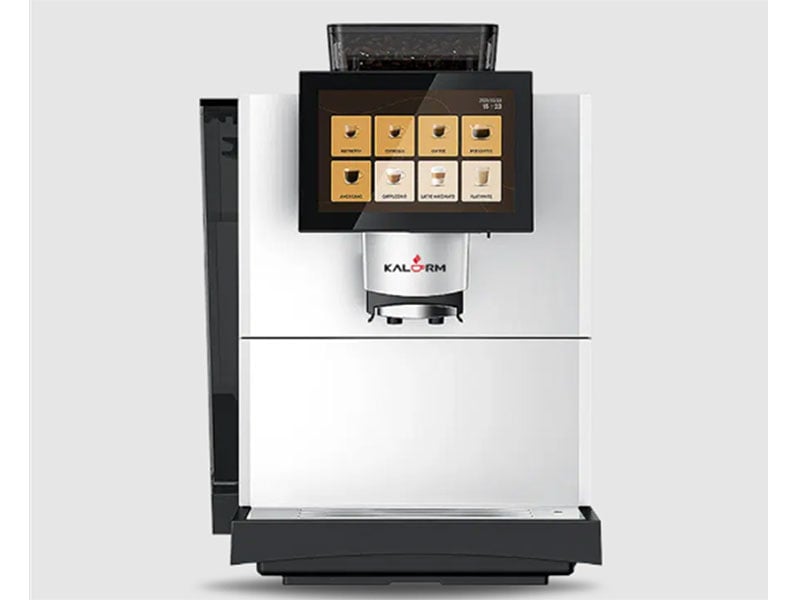 Máy pha cà phê tự động Kalerm có khay hứng nước thải