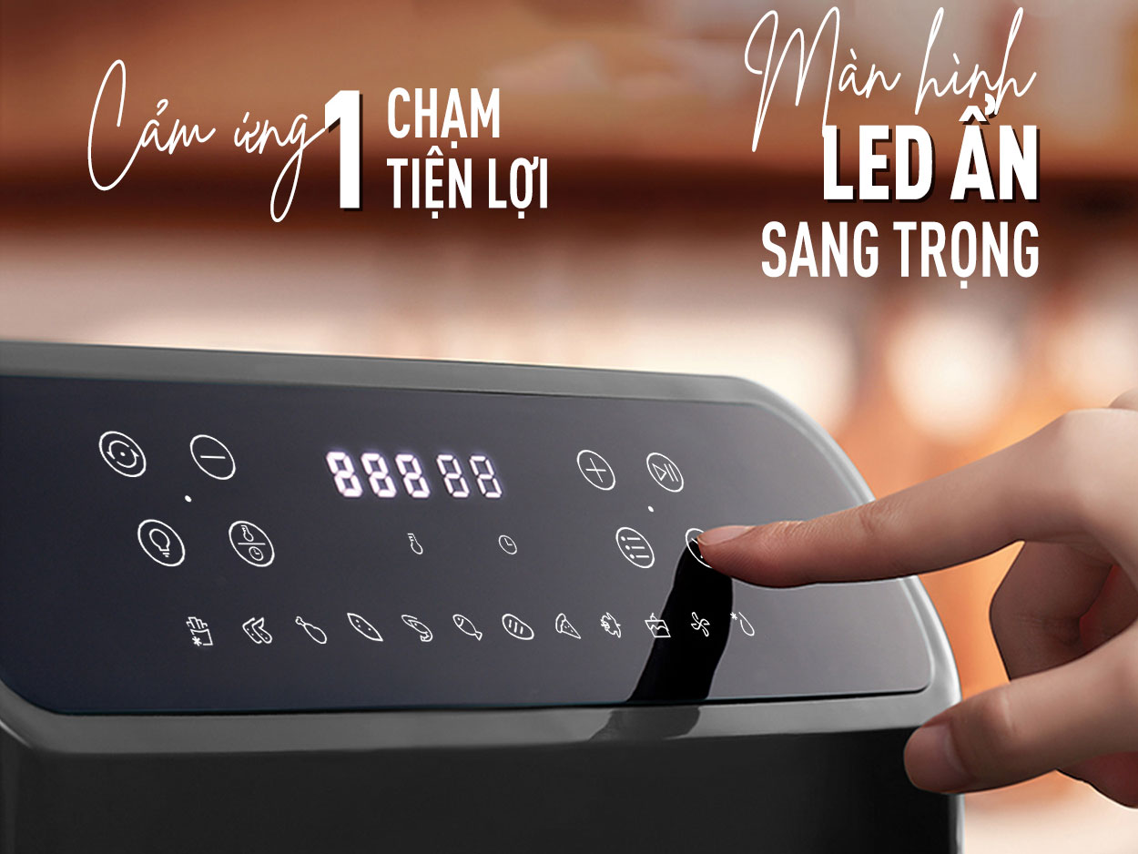 Nồi chiên không dầu Nagakawa dễ sử dụng