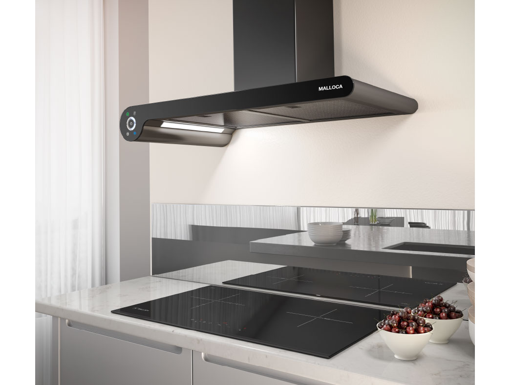 Máy húi khói lắp đặt áp tường