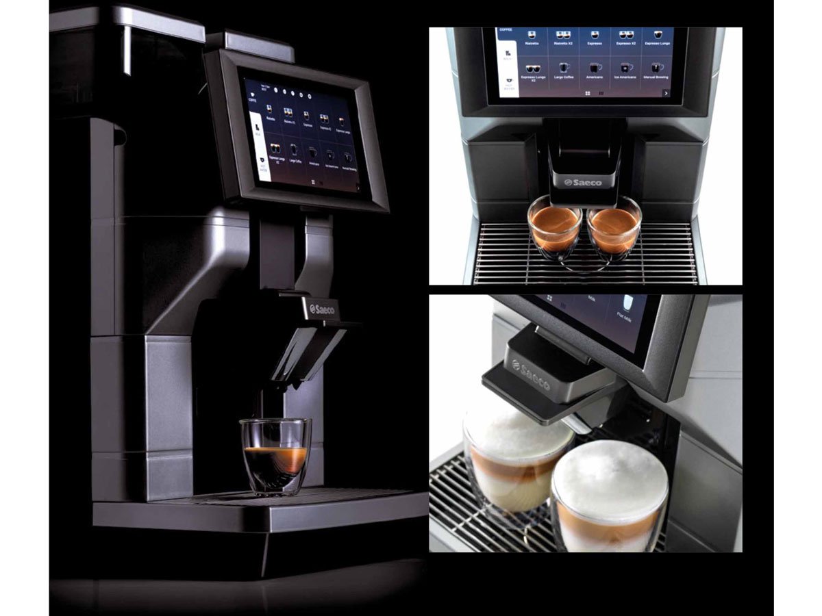 Saeco Magic M1 pha đồng thời 2 tách cùng lúc