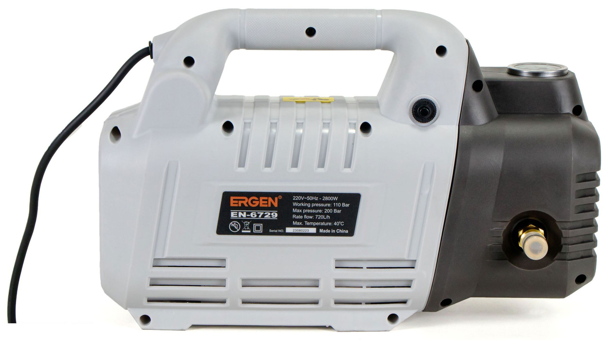 Máy rửa xe Ergen EN-6729 có kiểu dáng đẹp, nhỏ gọn