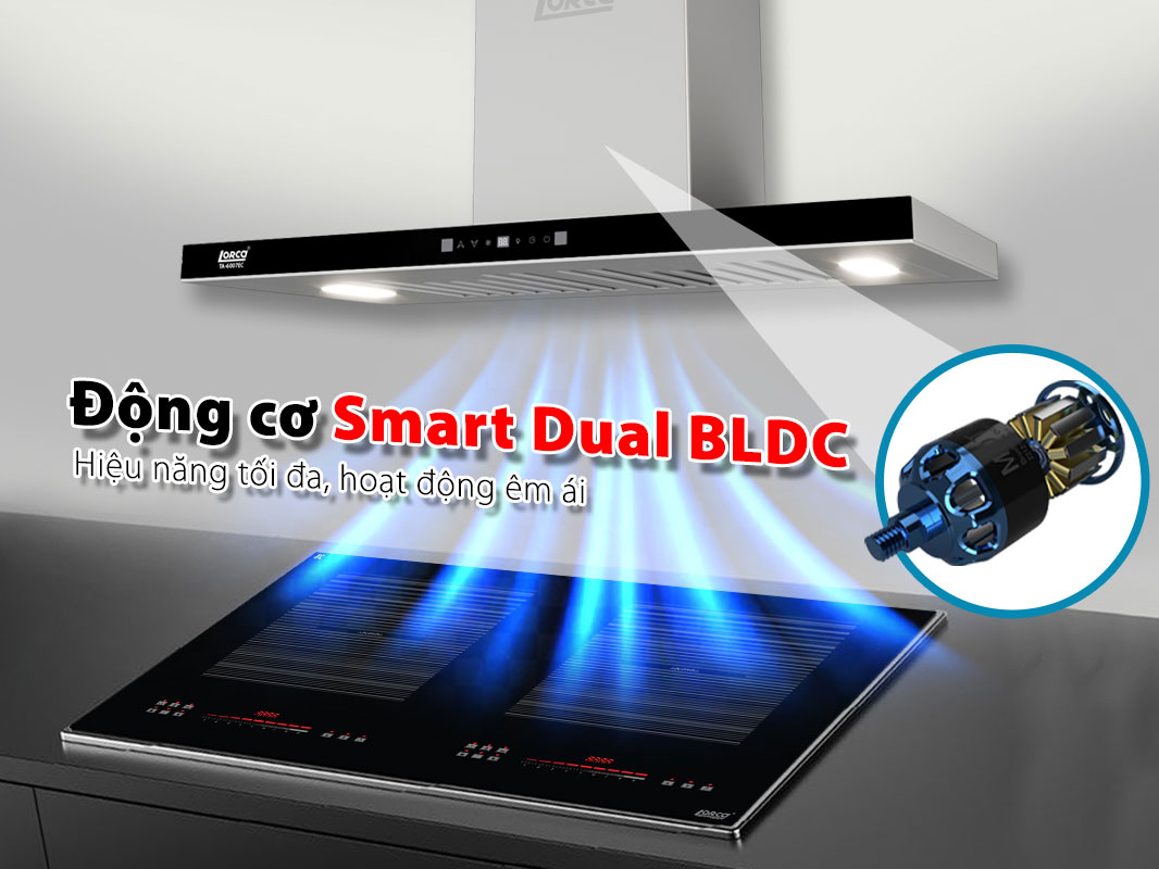 TA-6007EC có động cơ BLDC tiết kiệm điện, ít ồn