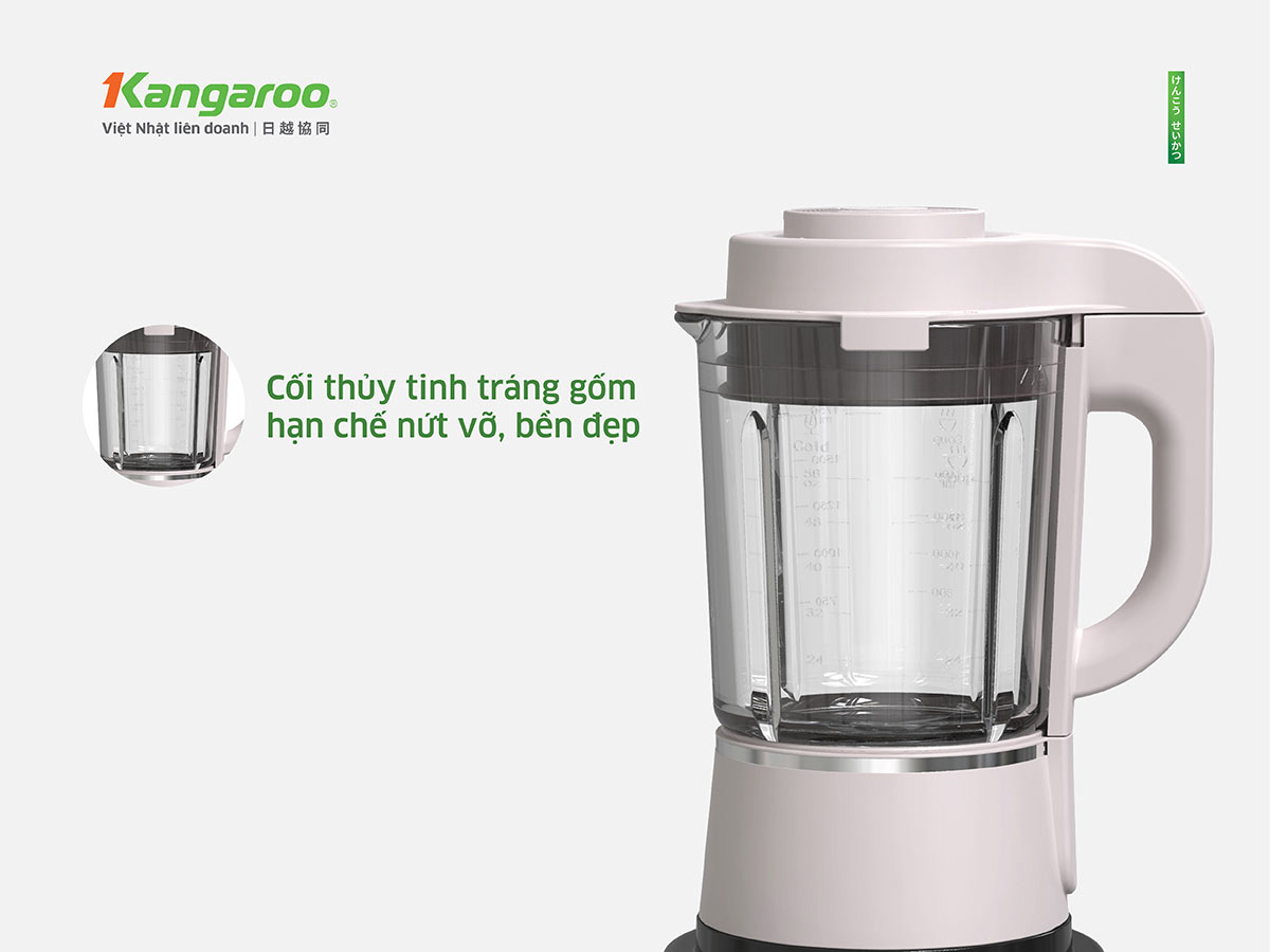 Cốc xay thủy tinh cao cấp tráng gốm