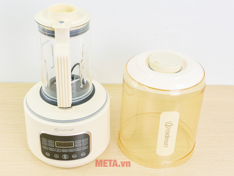 Máy làm sữa hạt Midimori MDMR-668 có cối bằng thủy tinh