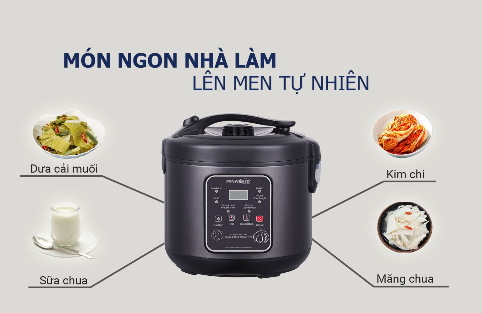 Máy làm tỏi đen đa chức năng