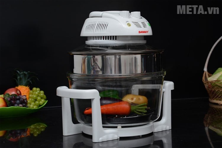 Lò nướng thủy tinh Sanaky VH 148T/D có thiết kế tiện lợi