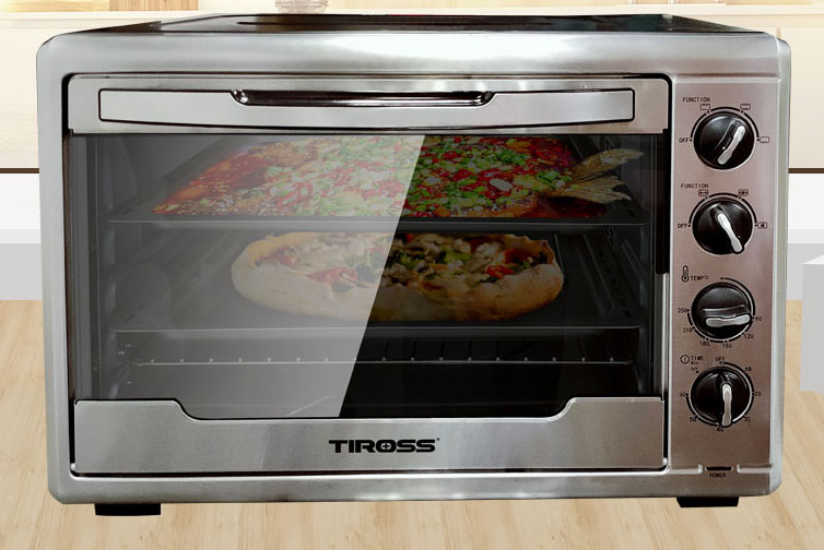Lò nướng Tiross TS9610 có thiết kế hiện đại, sang trọng
