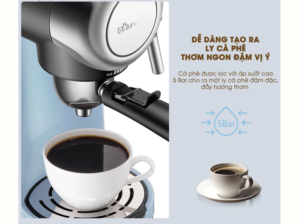 Máy dễ dàng tạo ra ly cà phê thơm ngon đậm vị Ý