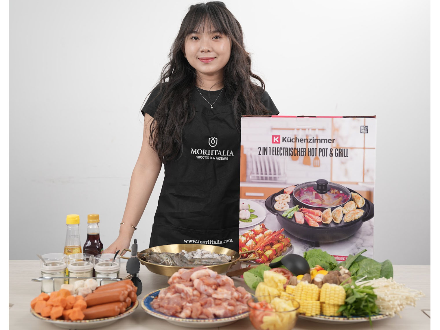 Bếp lẩu nướng điện Kuchenzimmer gia nhiệt nhanh