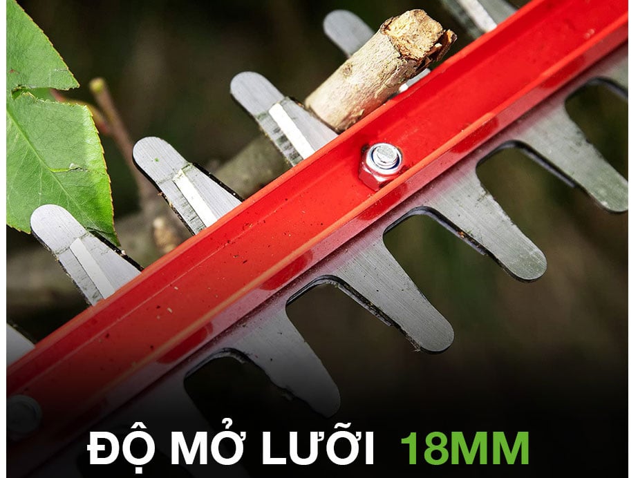 Máy cắt tỉa hàng rào có độ rộng lưỡi 18mm