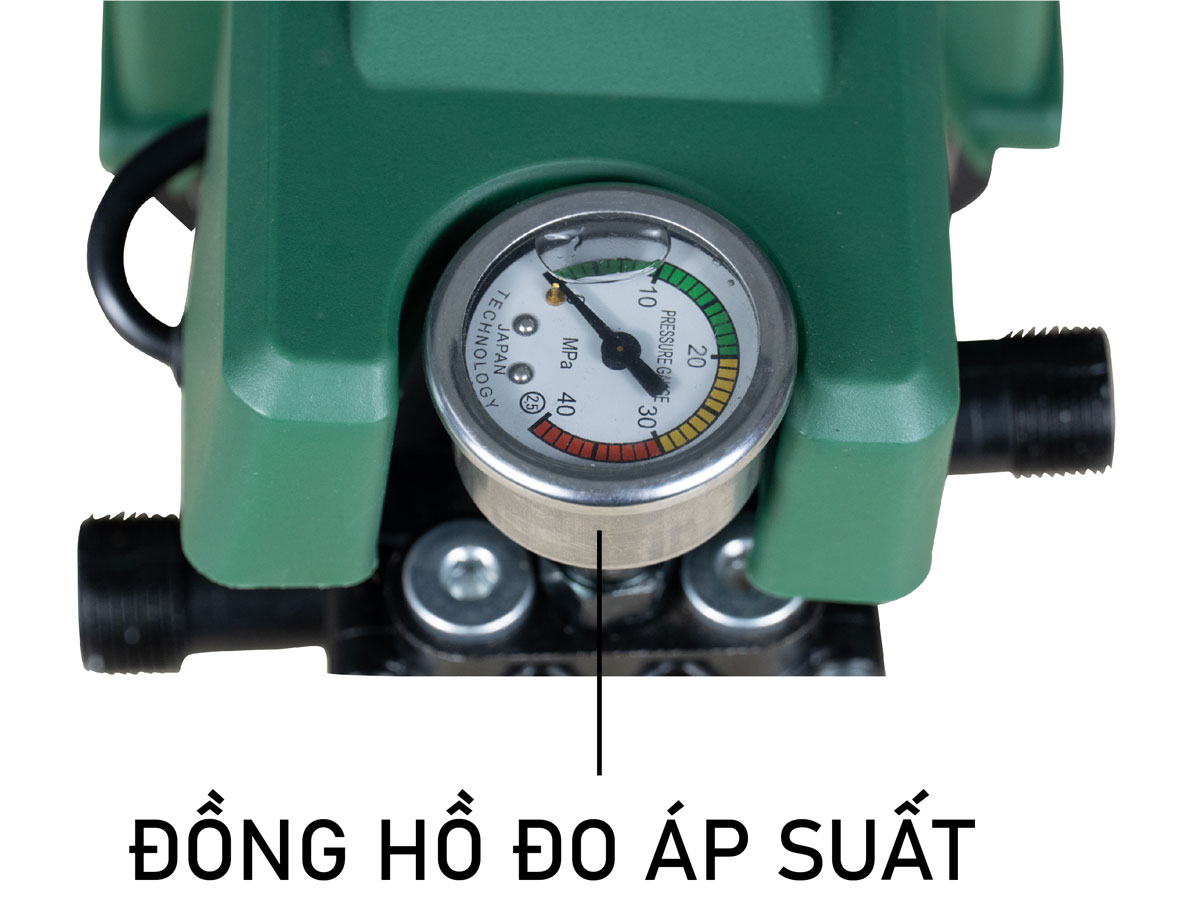 Máy rửa xe Galen có đồng hồ đo áp suất