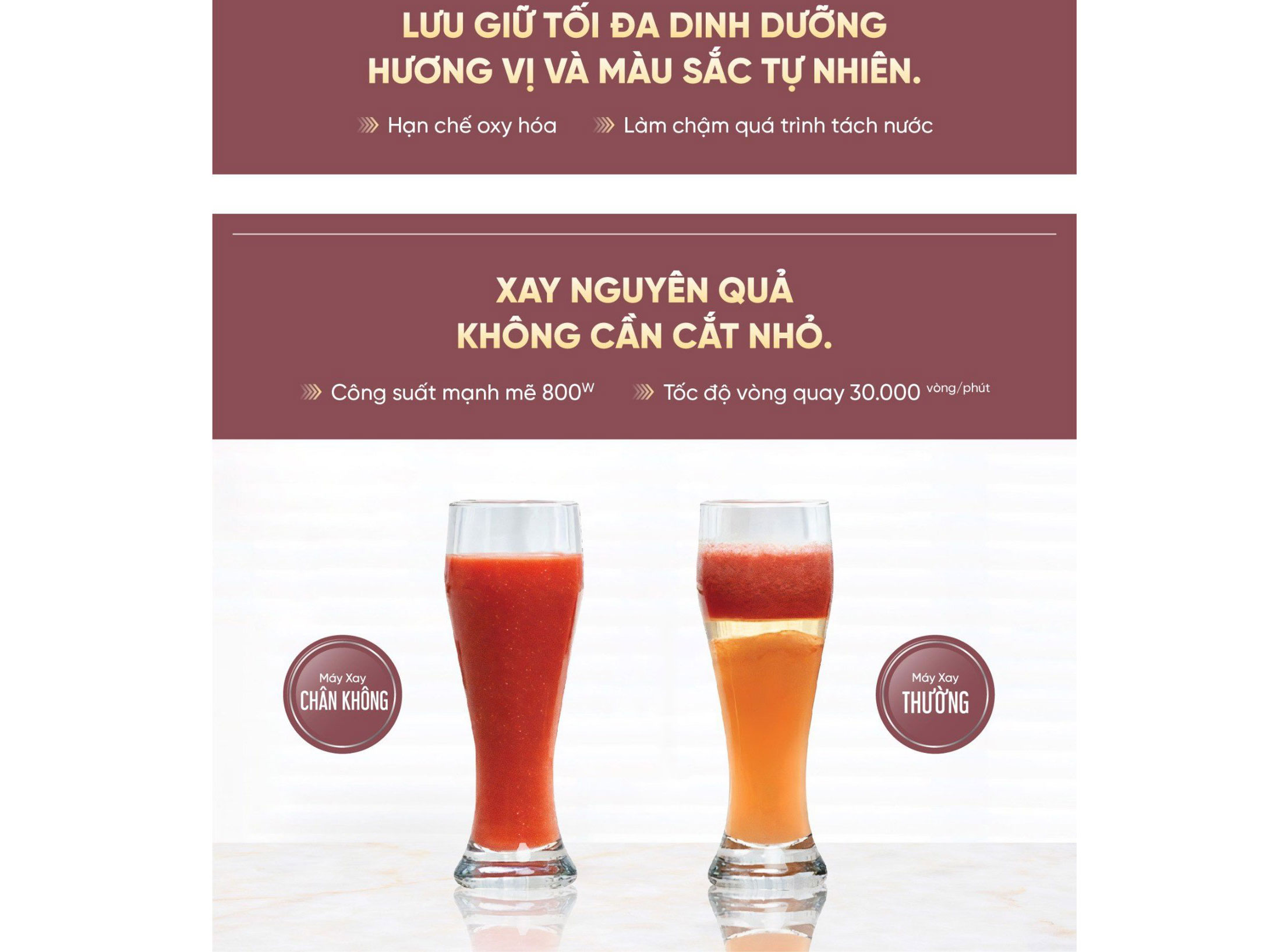 Máy xay đa năng Kuchenzimmer có tính năng hút chân không