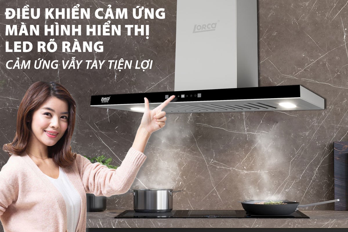 Máy hút mùi có cảm ứng vẫy tay